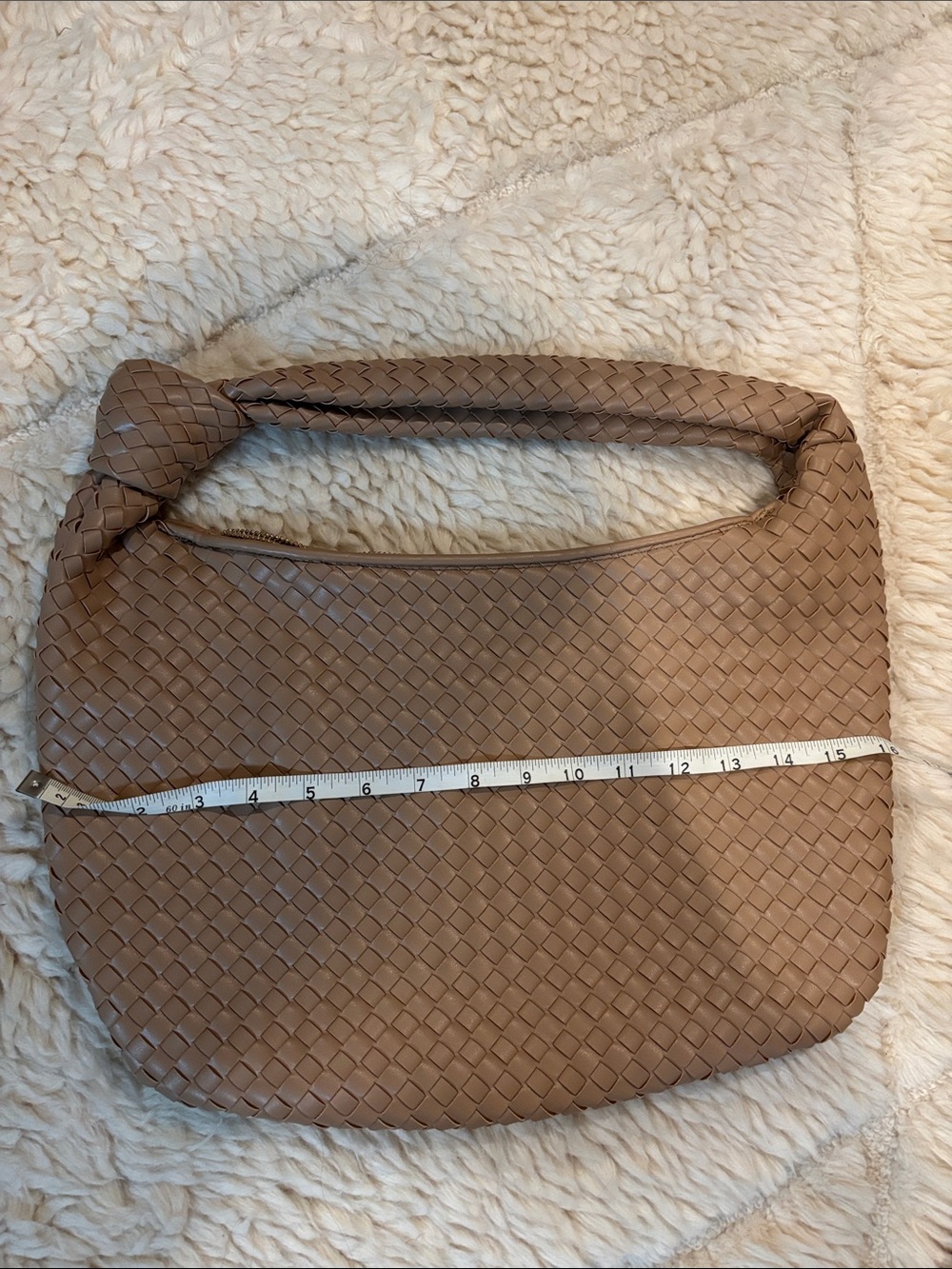 Melie Bianco Brigitte Large Satchel - Light Sand - Picture 5 of 7
